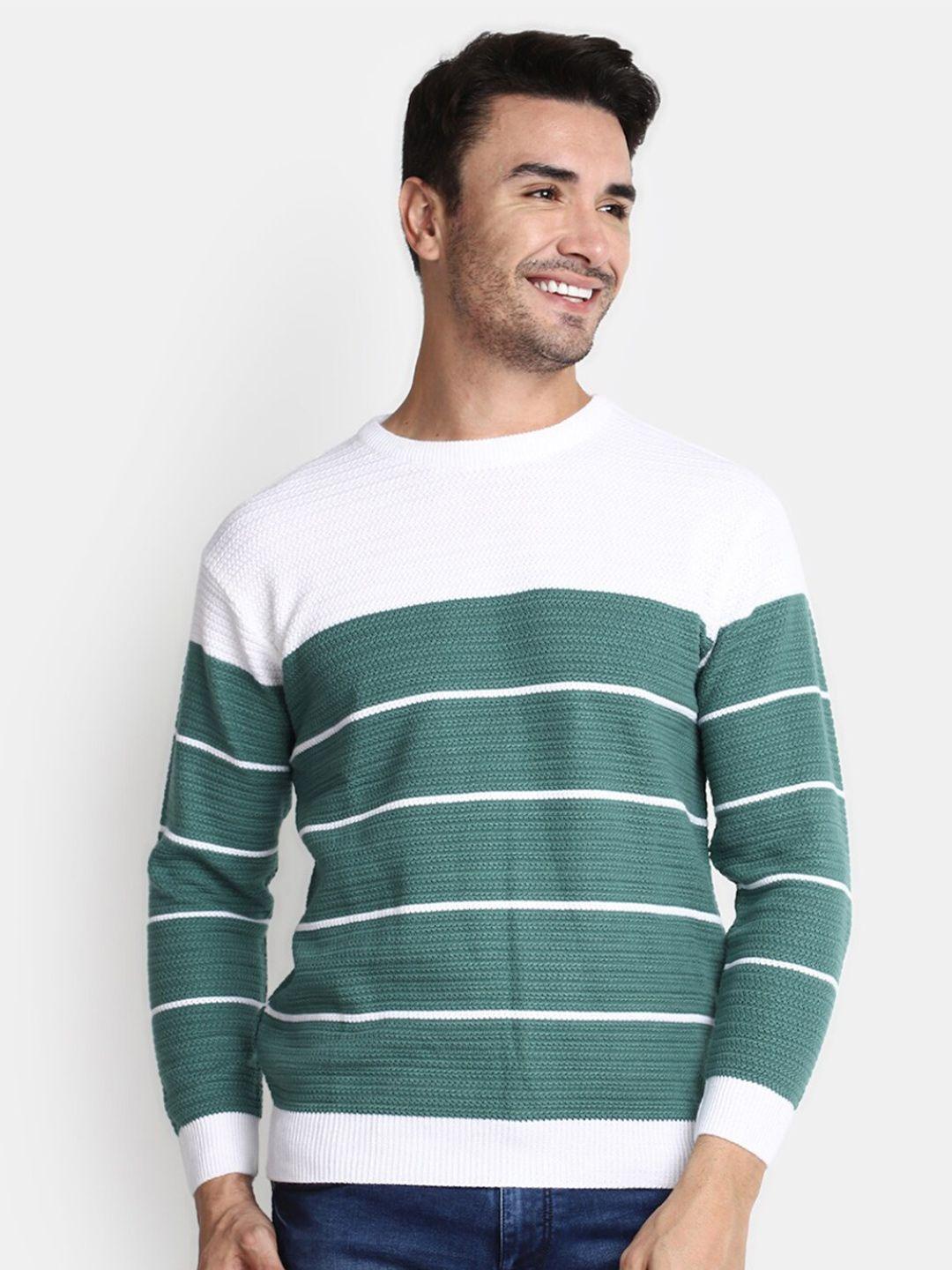 v-mart striped cotton pullover sweaters