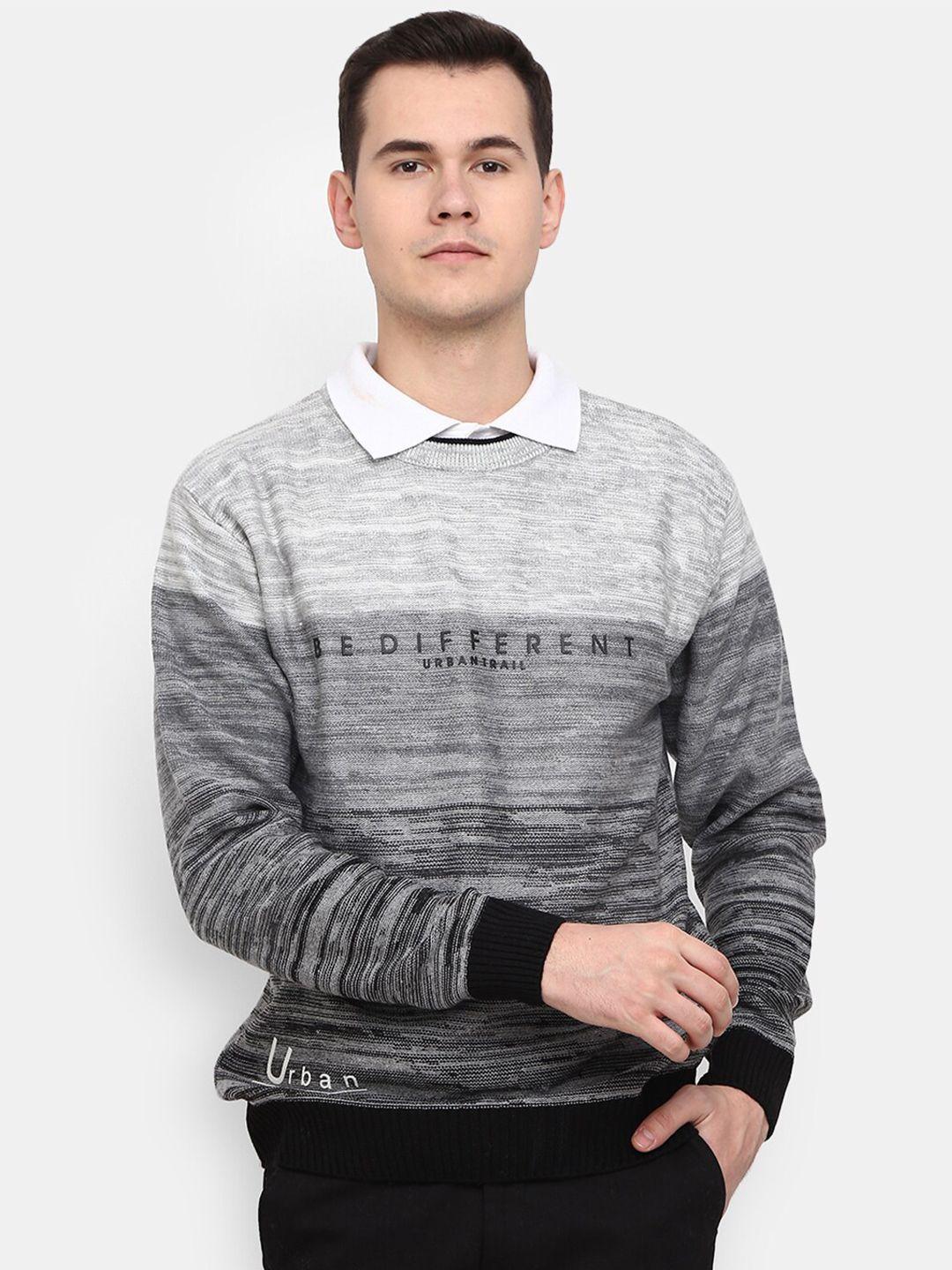 v-mart typography printed cotton pullover