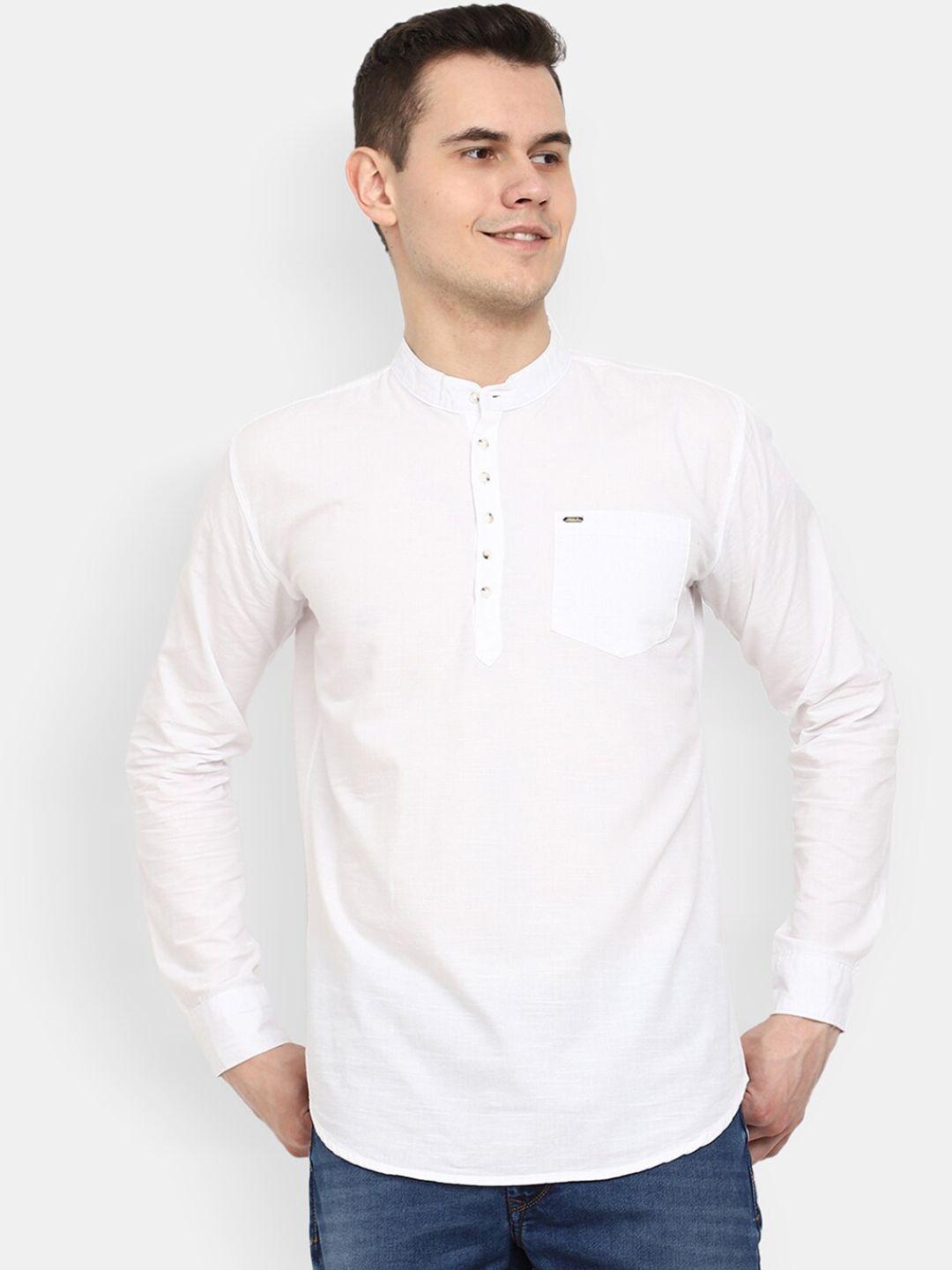 v-mart band collar pure cotton kurta