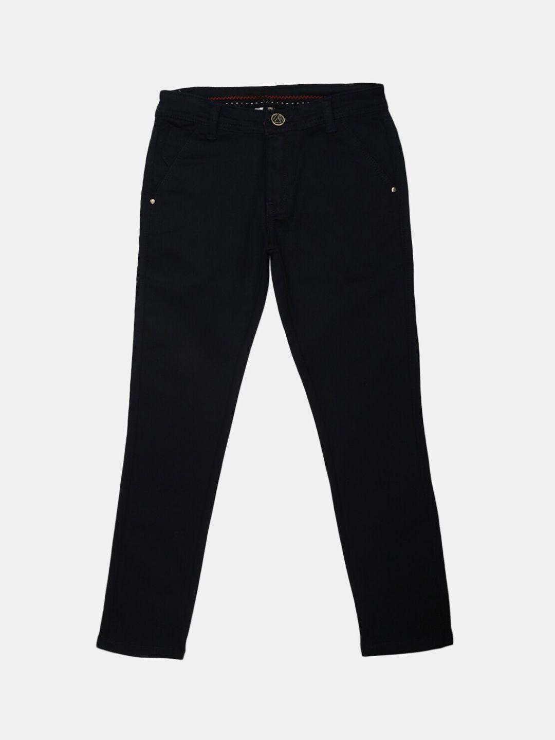 v-mart boys black classic cotton trousers
