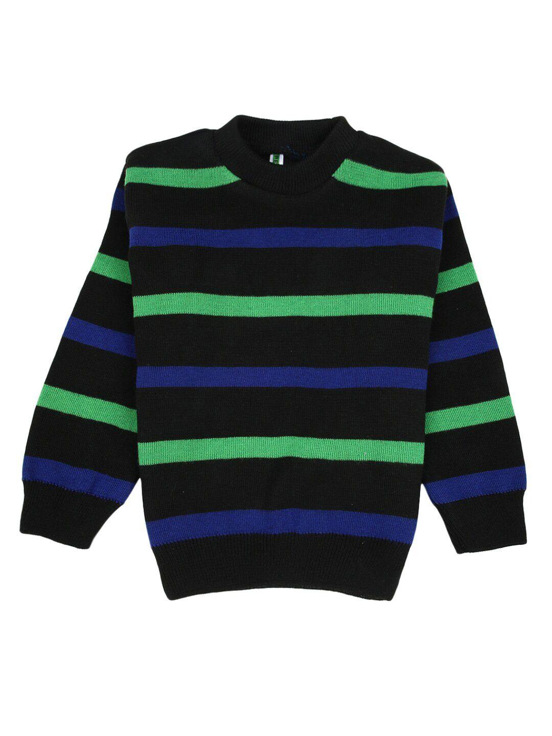 v-mart boys black striped sweatshirt