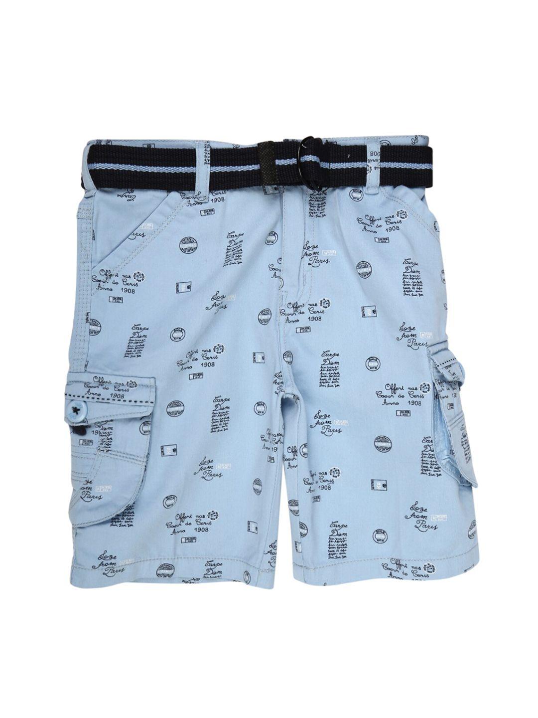 v-mart boys blue conversational printed shorts