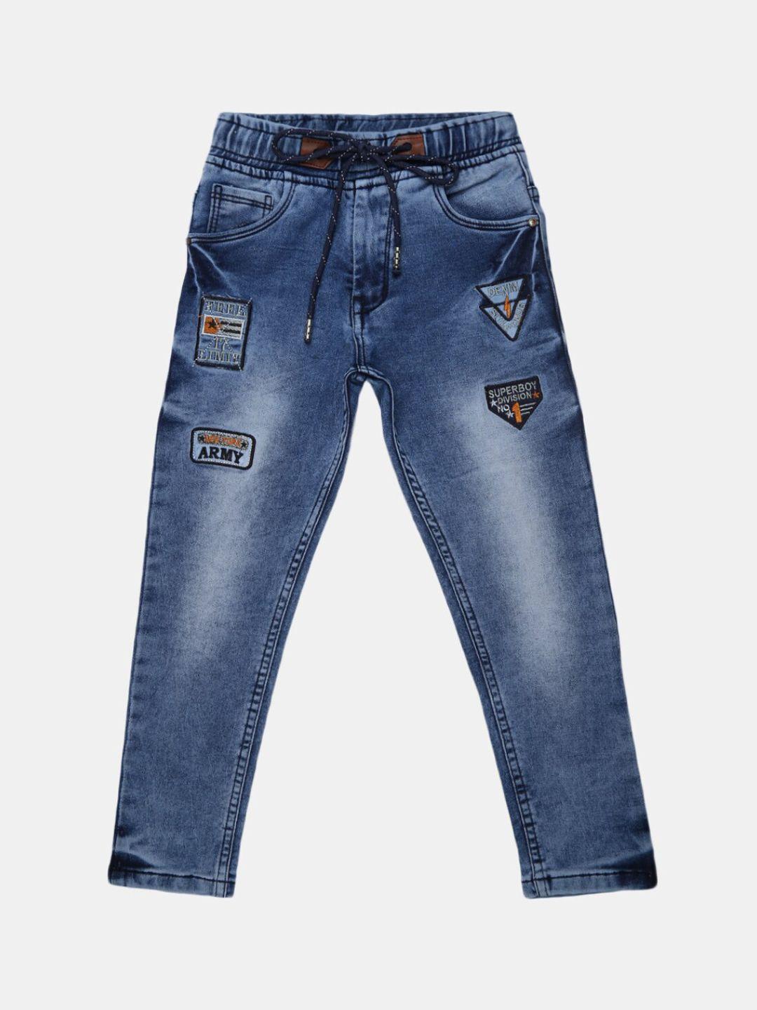 v-mart boys blue light fade stretchable jeans