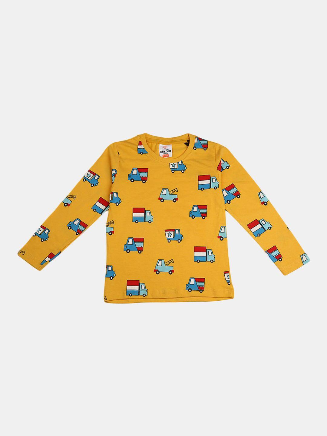 v-mart boys conversational printed long sleeves cotton t-shirt