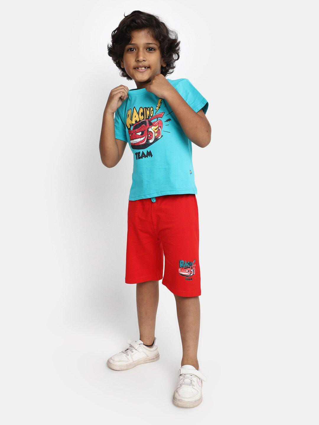 v-mart boys graphic printed round neck t-shirt with short