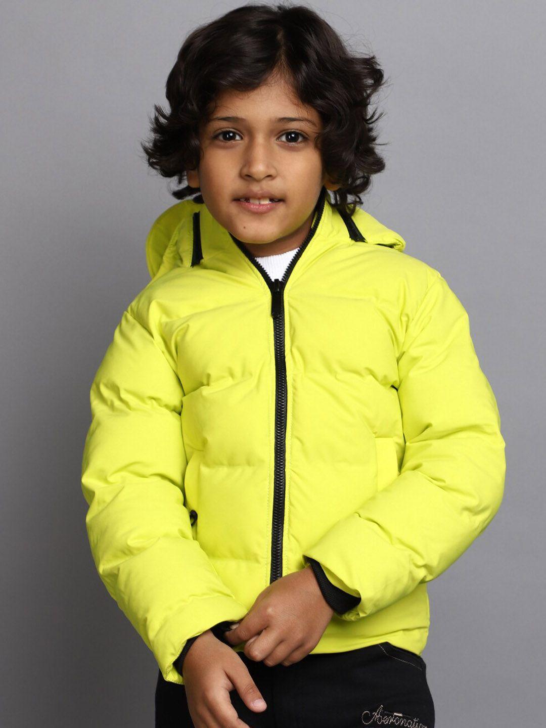 v-mart boys hooded lightweight cotton puffer jacket