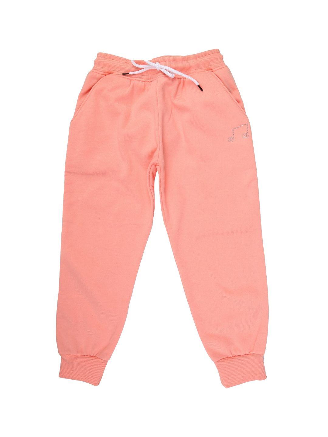 v-mart boys peach easy wash cotton joggers trousers