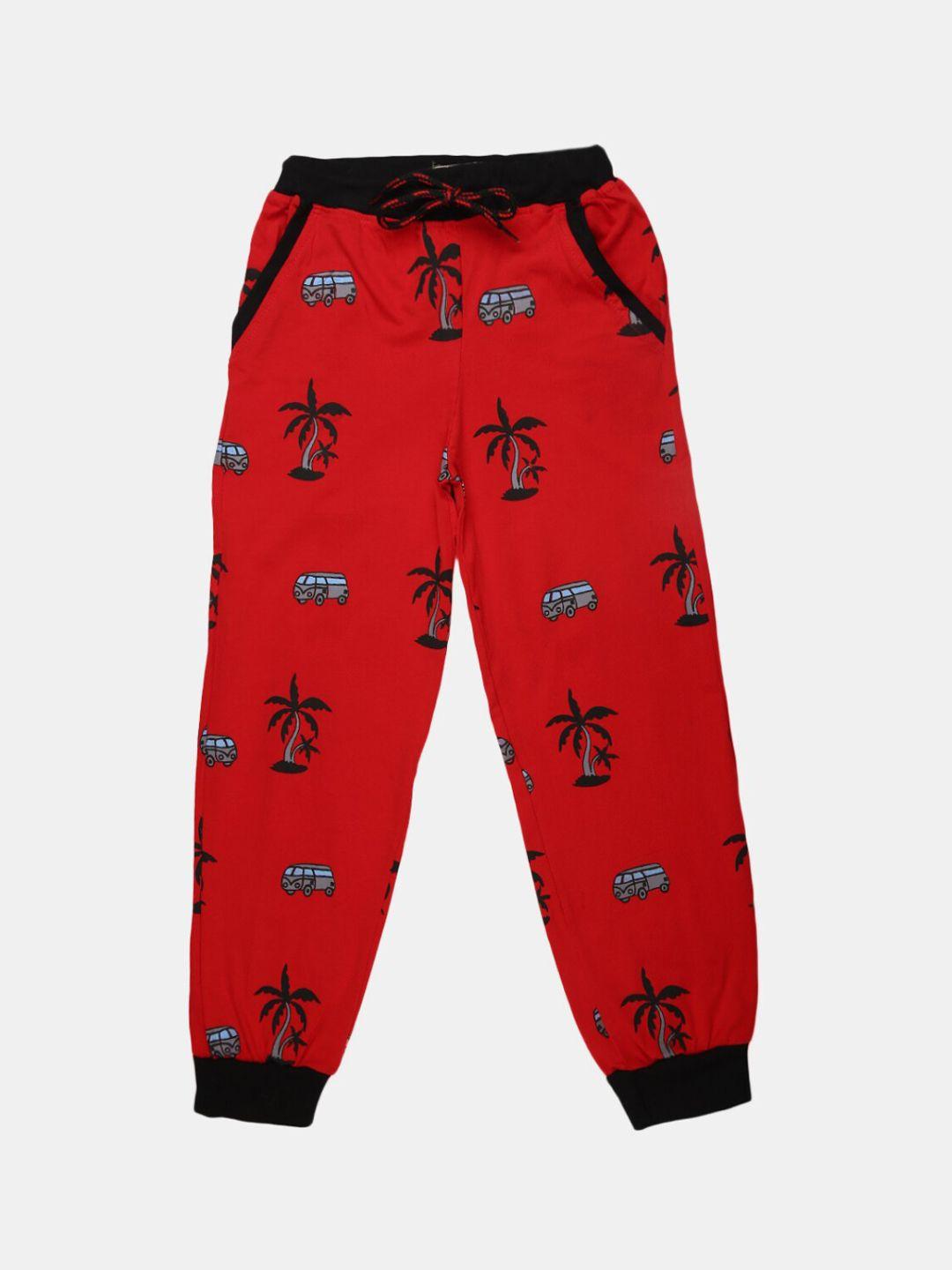 v-mart boys printed cotton joggers