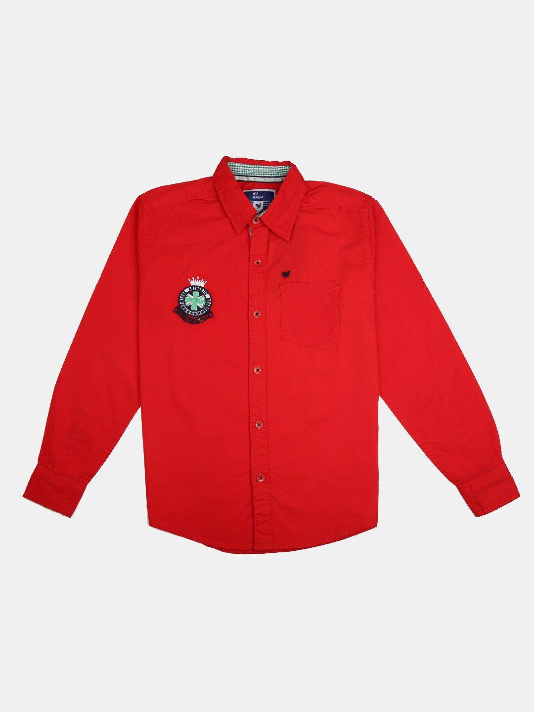 v-mart boys red casual shirt