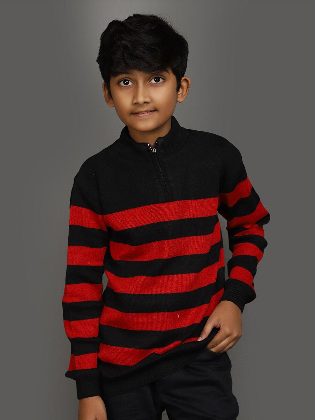 v-mart boys striped acrylic pullover sweatshirt