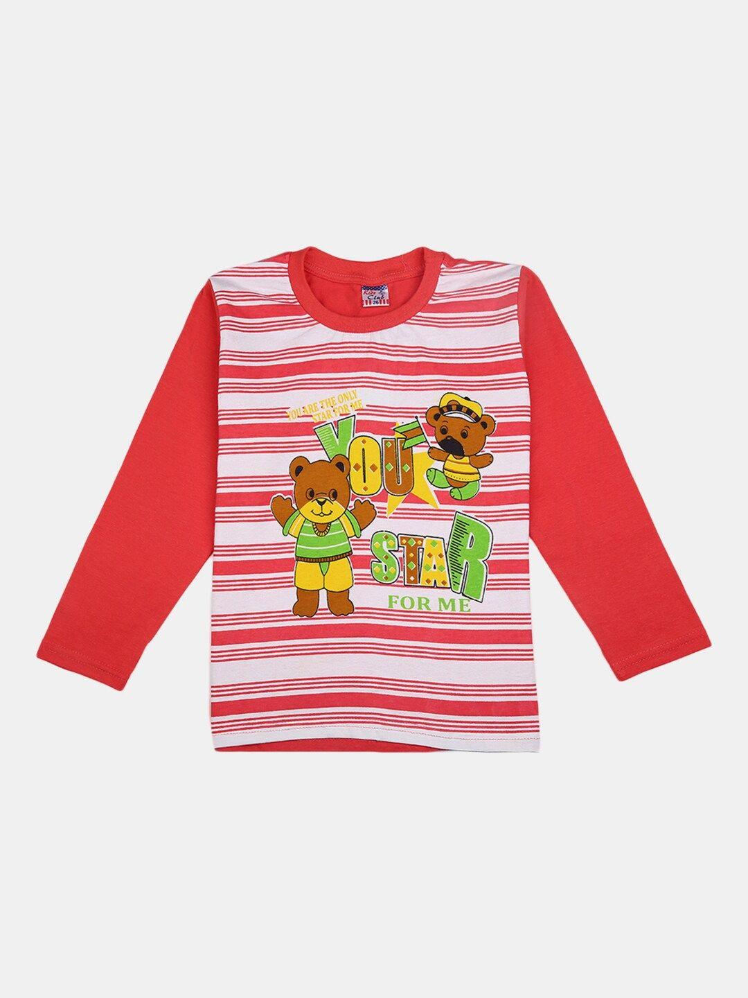 v-mart boys striped long sleeve cotton t-shirts