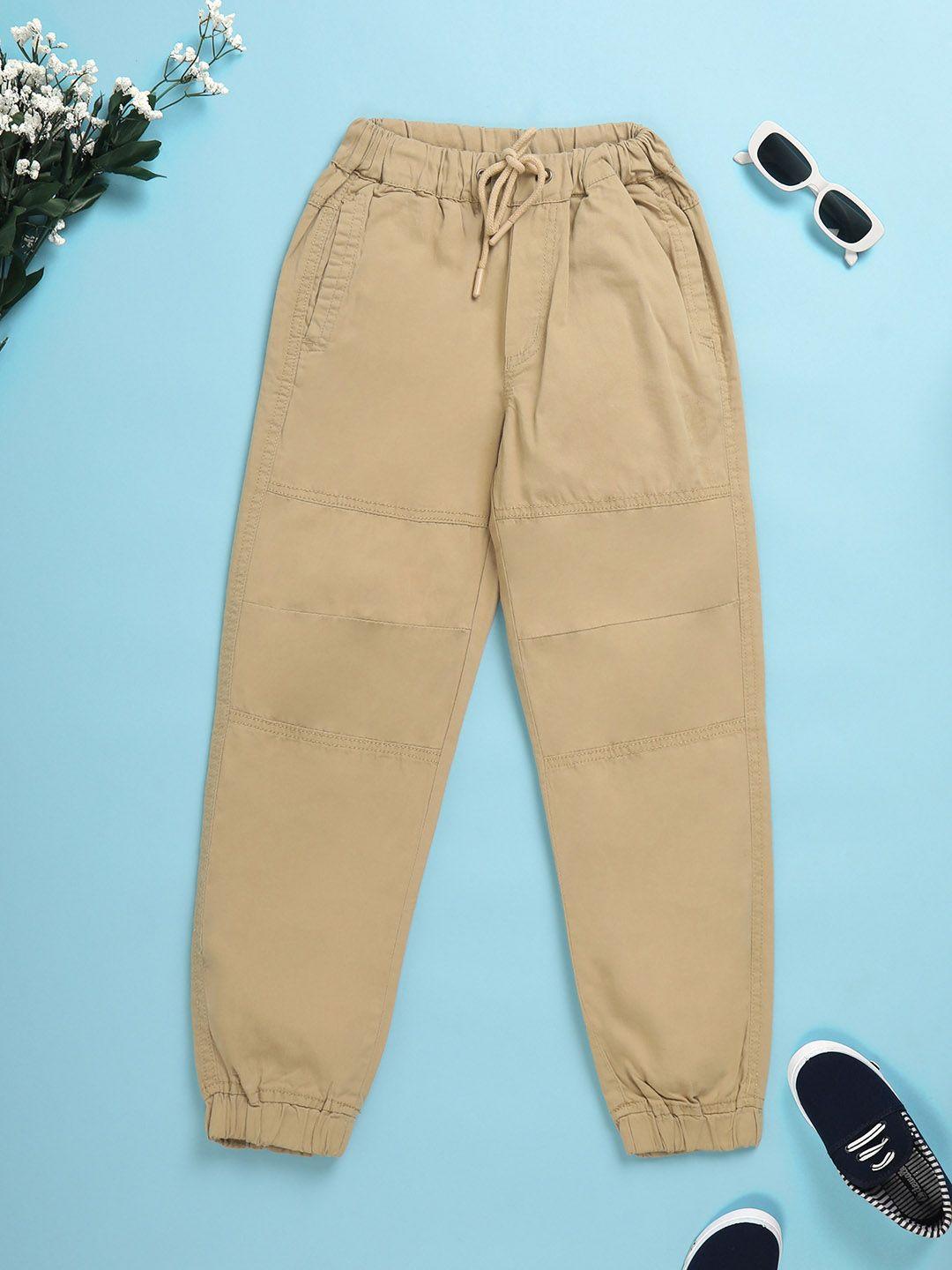 v-mart boys twill mid-rise cotton trousers