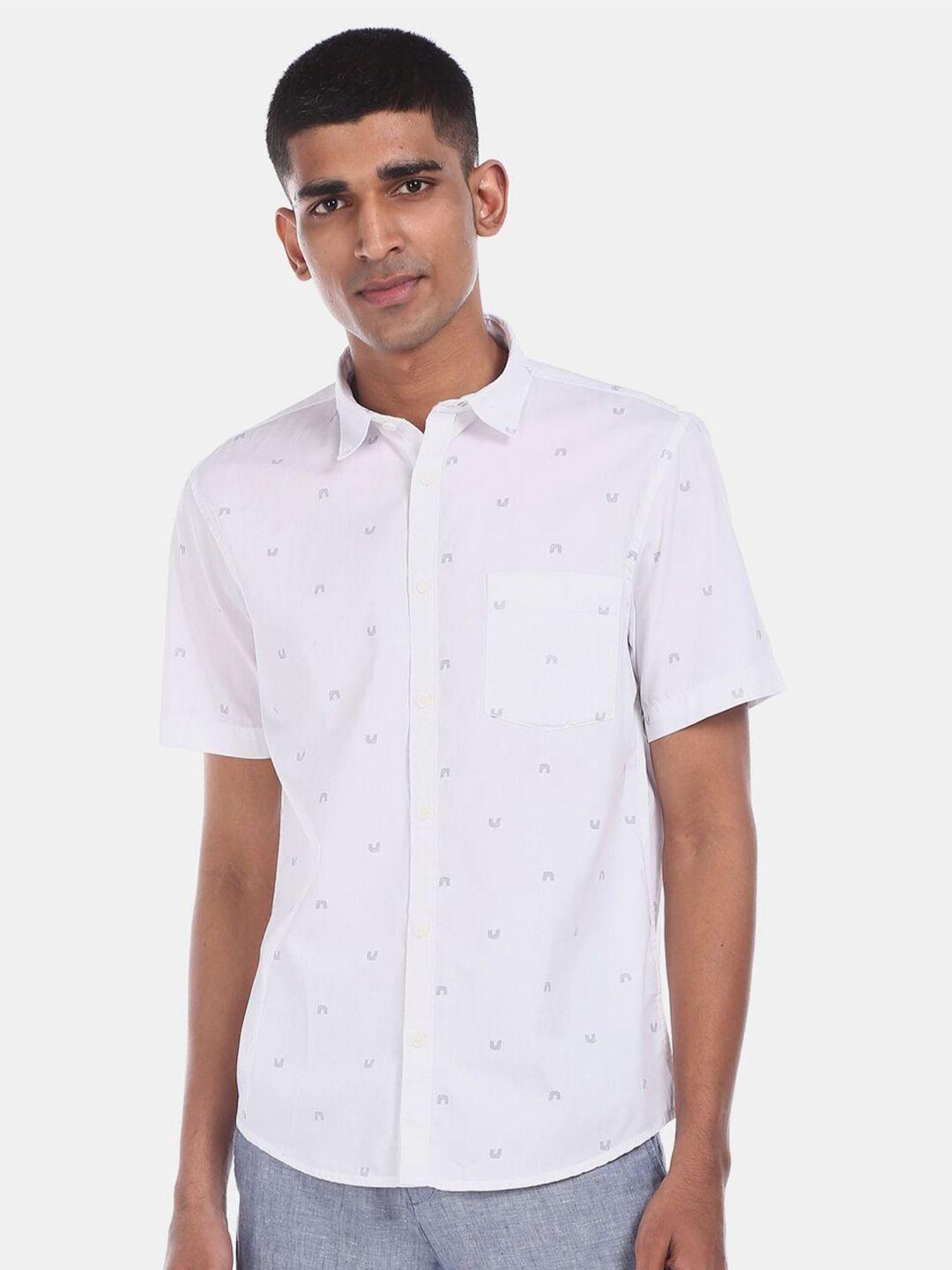 v-mart conversational printed regular fit cotton casual shirt
