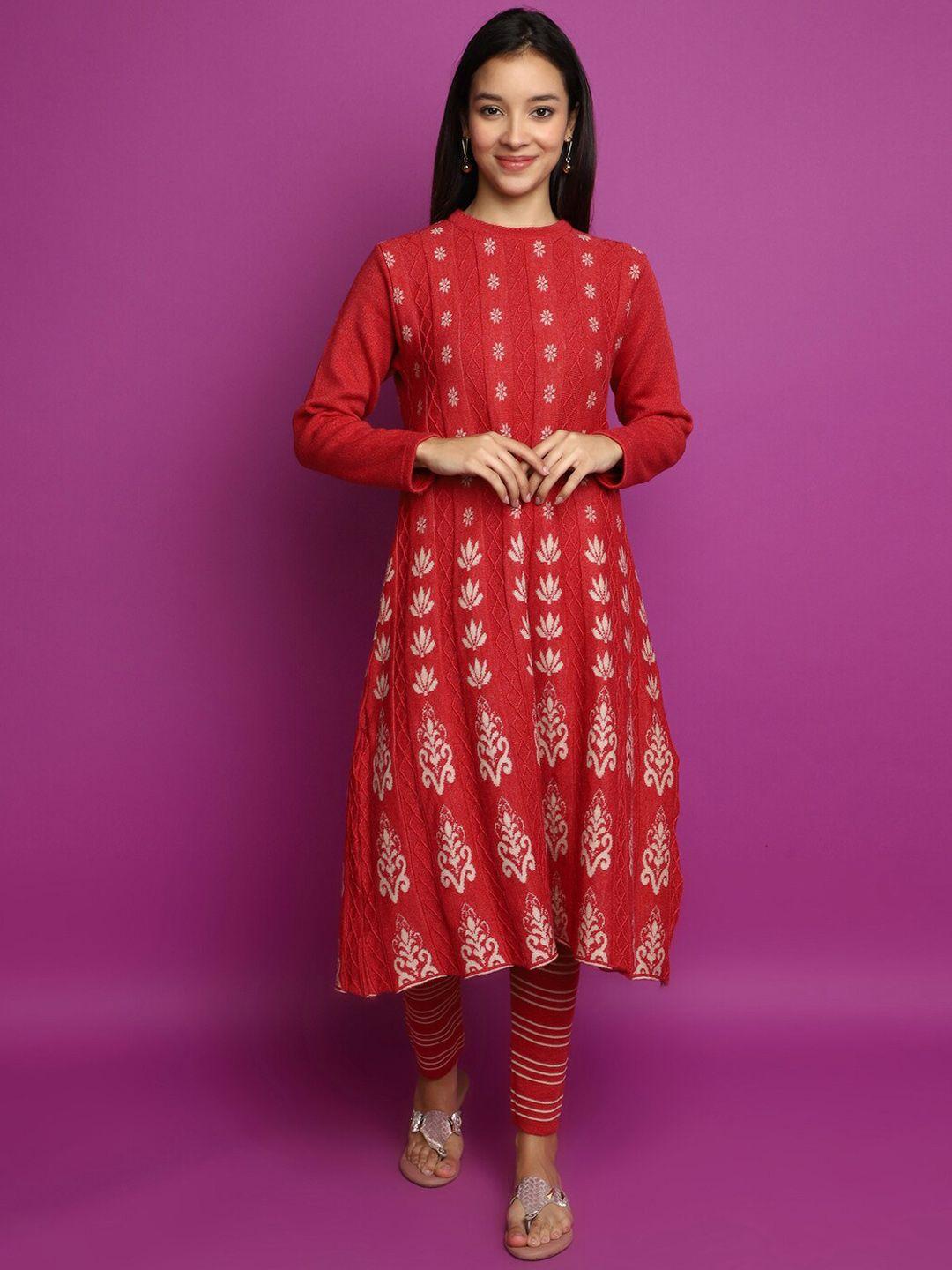 v-mart ethnic motifs self design a line kurta