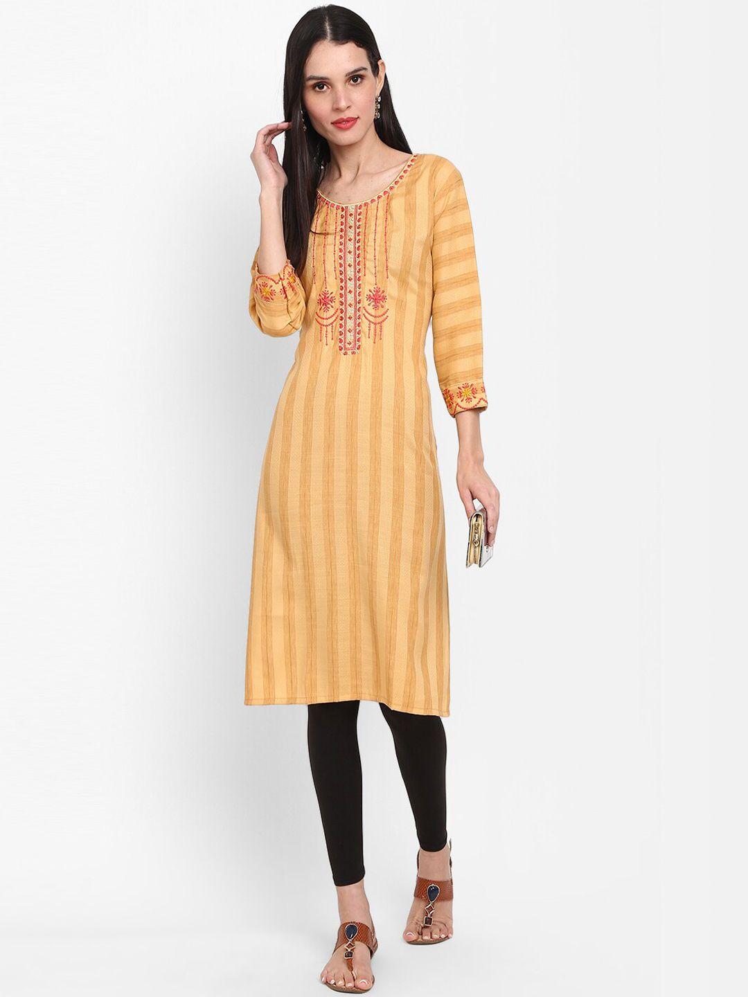 v-mart ethnic motifs thread work kurta