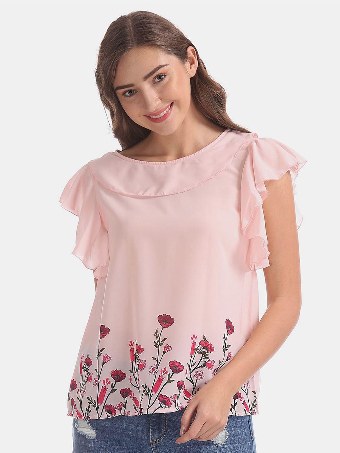 v-mart floral print cotton top