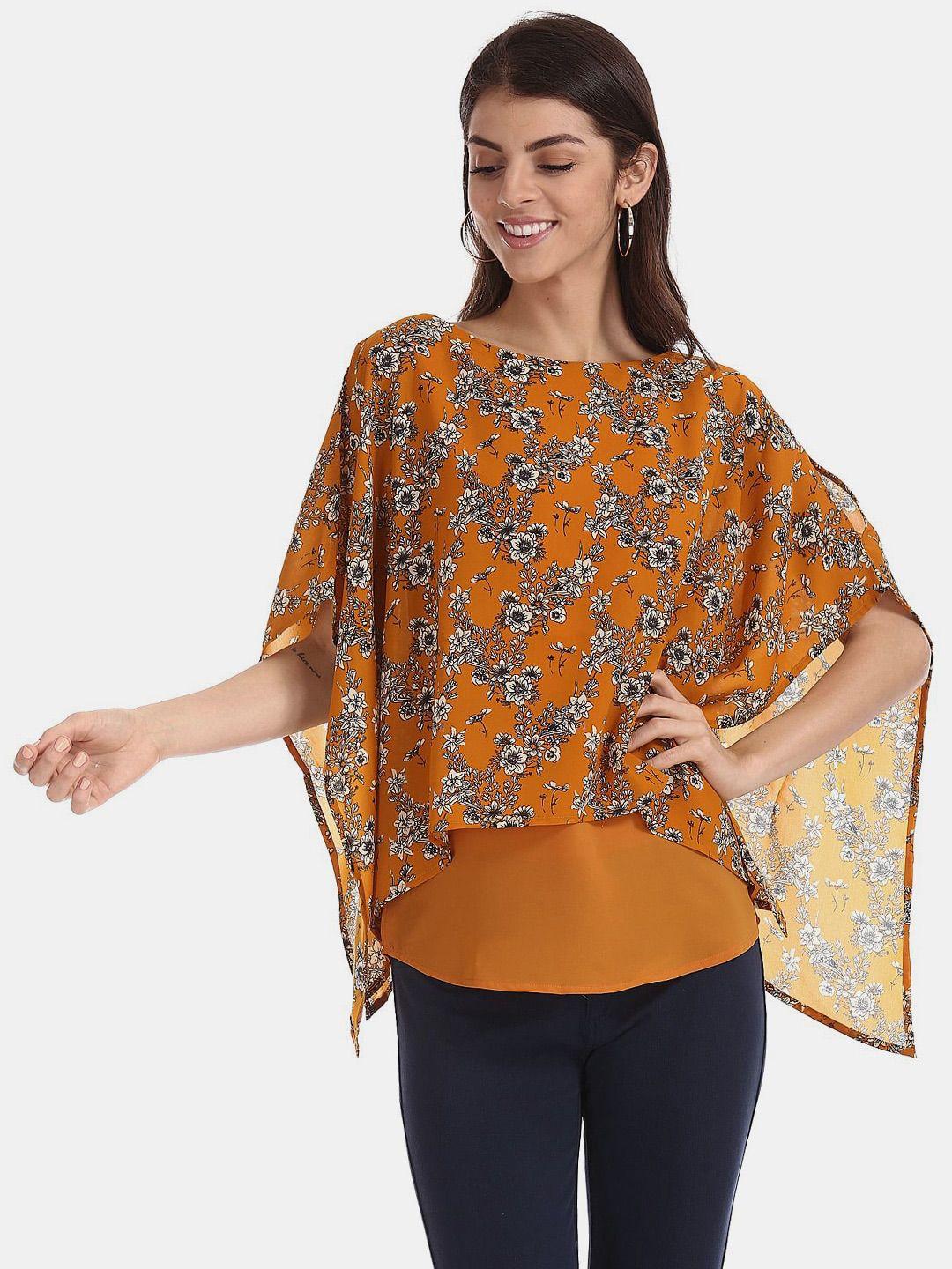 v-mart floral print kaftan cotton top