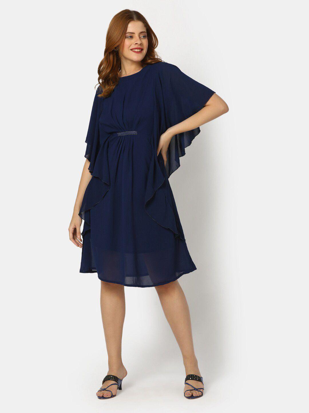 v-mart flutter sleeves a-line dress