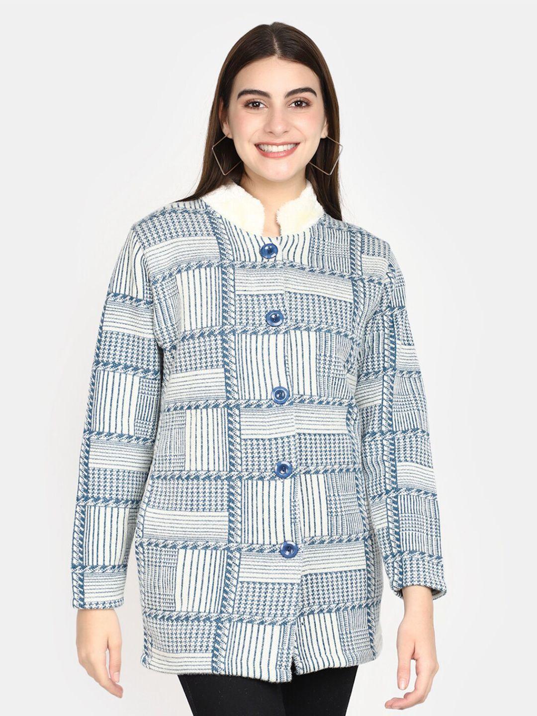 v-mart geometric self design cardigan