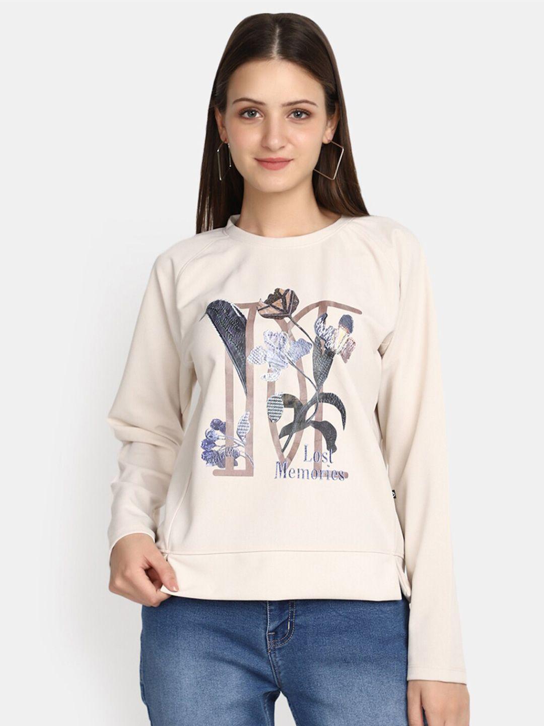 v-mart graphic printed cotton pullover