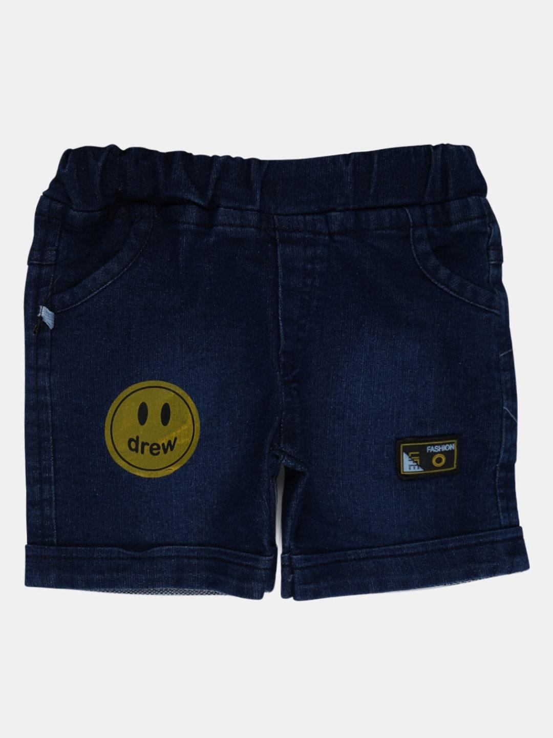 v-mart infant cotton mid-rise denim shorts