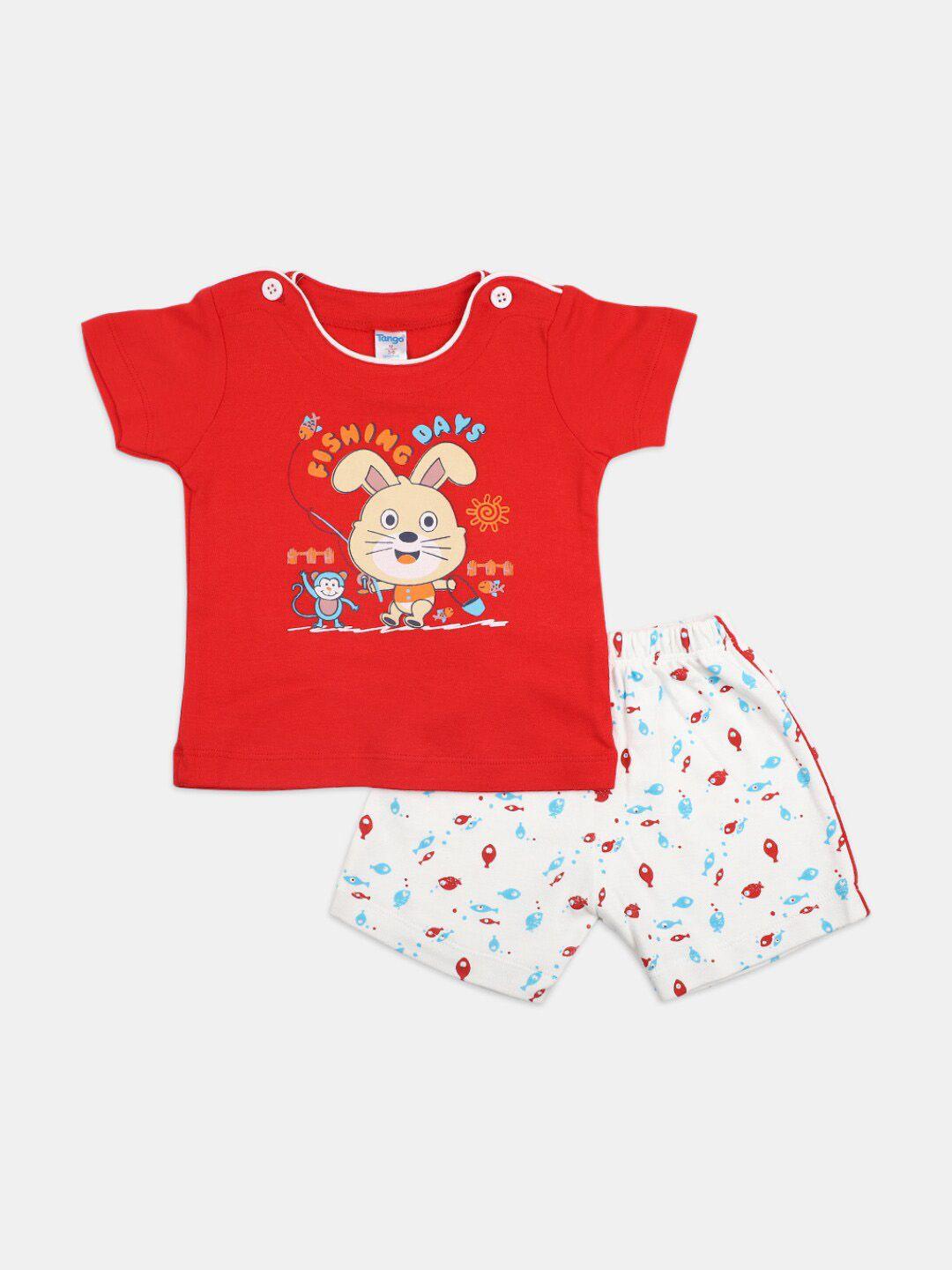 v-mart infant kids printed pure cotton t-shirt with shorts