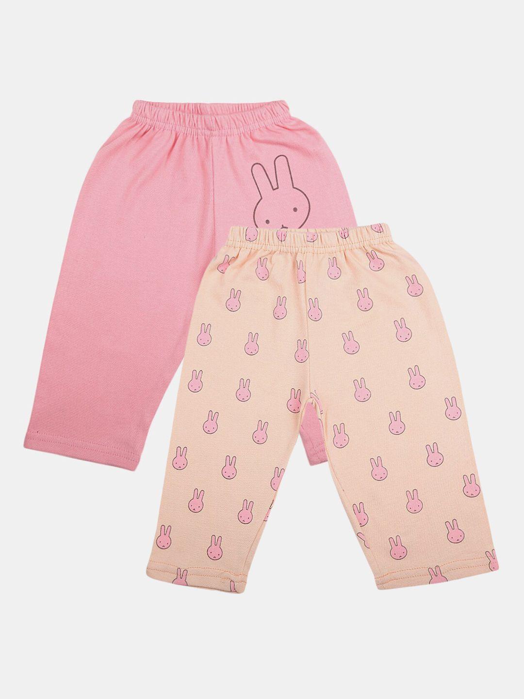 v-mart infant set of 2 printed cotton interlock lounge pants