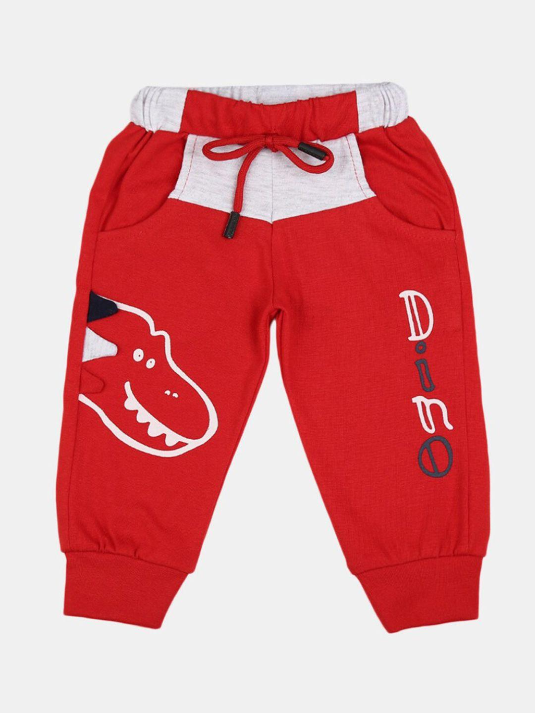 v-mart infants printed mid-rise pure cotton joggers