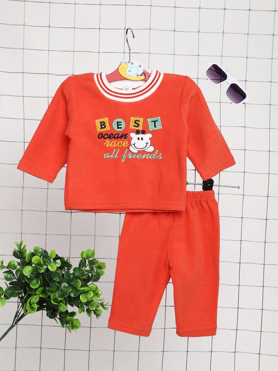v-mart infants printed pure cotton t-shirt with pyjamas
