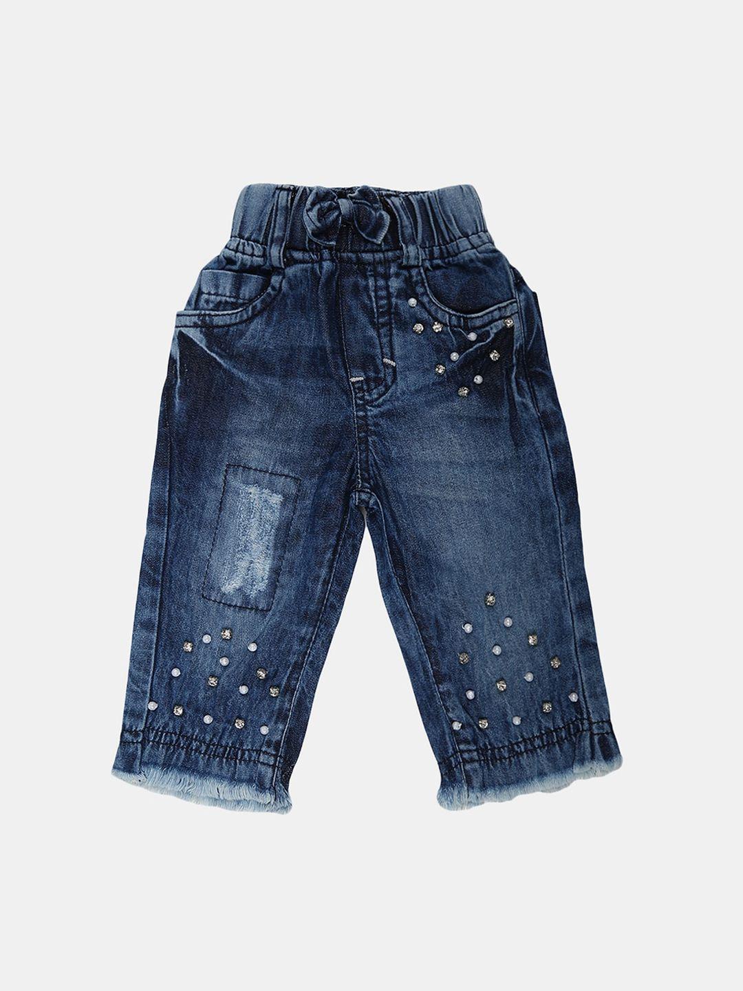 v-mart kids blue classic light fade cotton jeans