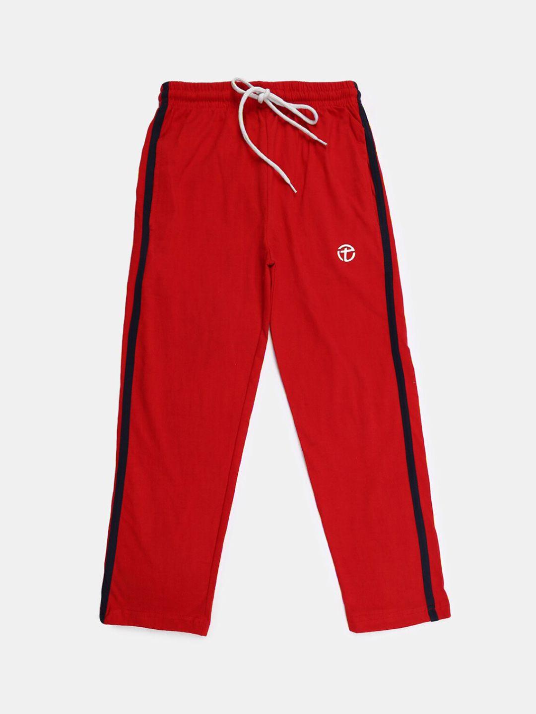 v-mart kids boys solid lounge pants with side stripes