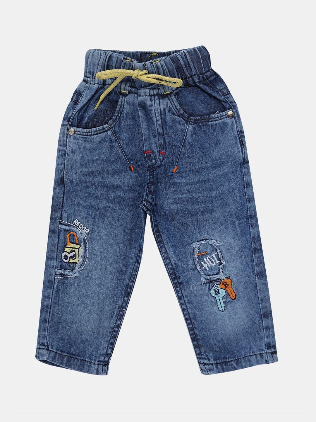 v-mart kids classic mildly distressed light fade cotton jeans