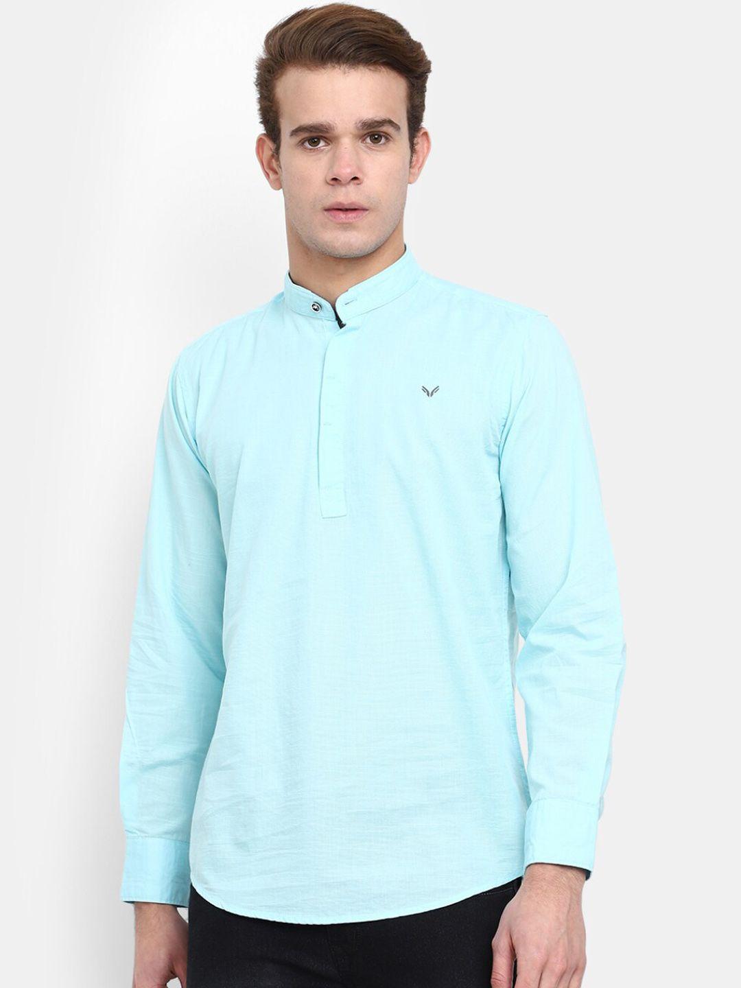 v-mart mandarin collar cotton short kurta