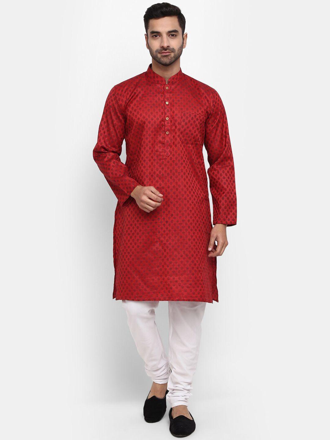v-mart mandarin collar pure cotton kurta with churidar