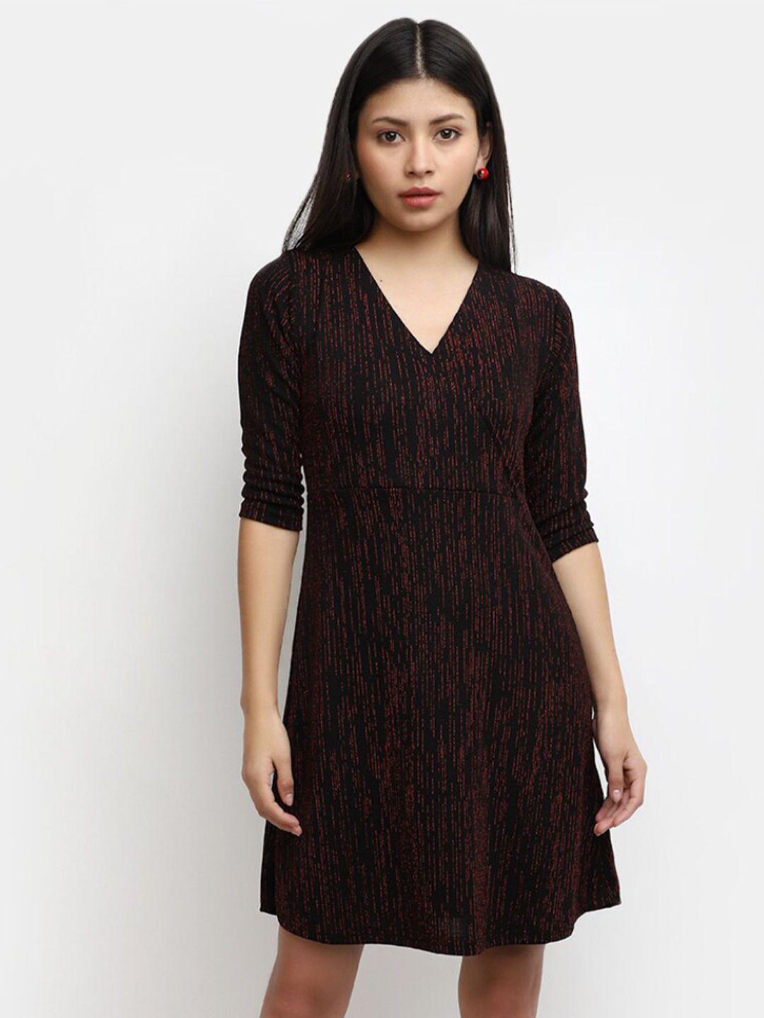 v-mart maroon dress