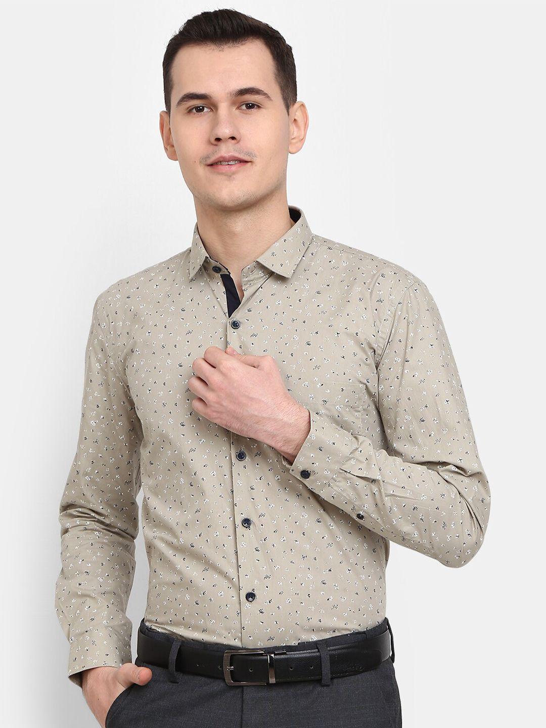 v-mart men classic printed formal cotton shirt