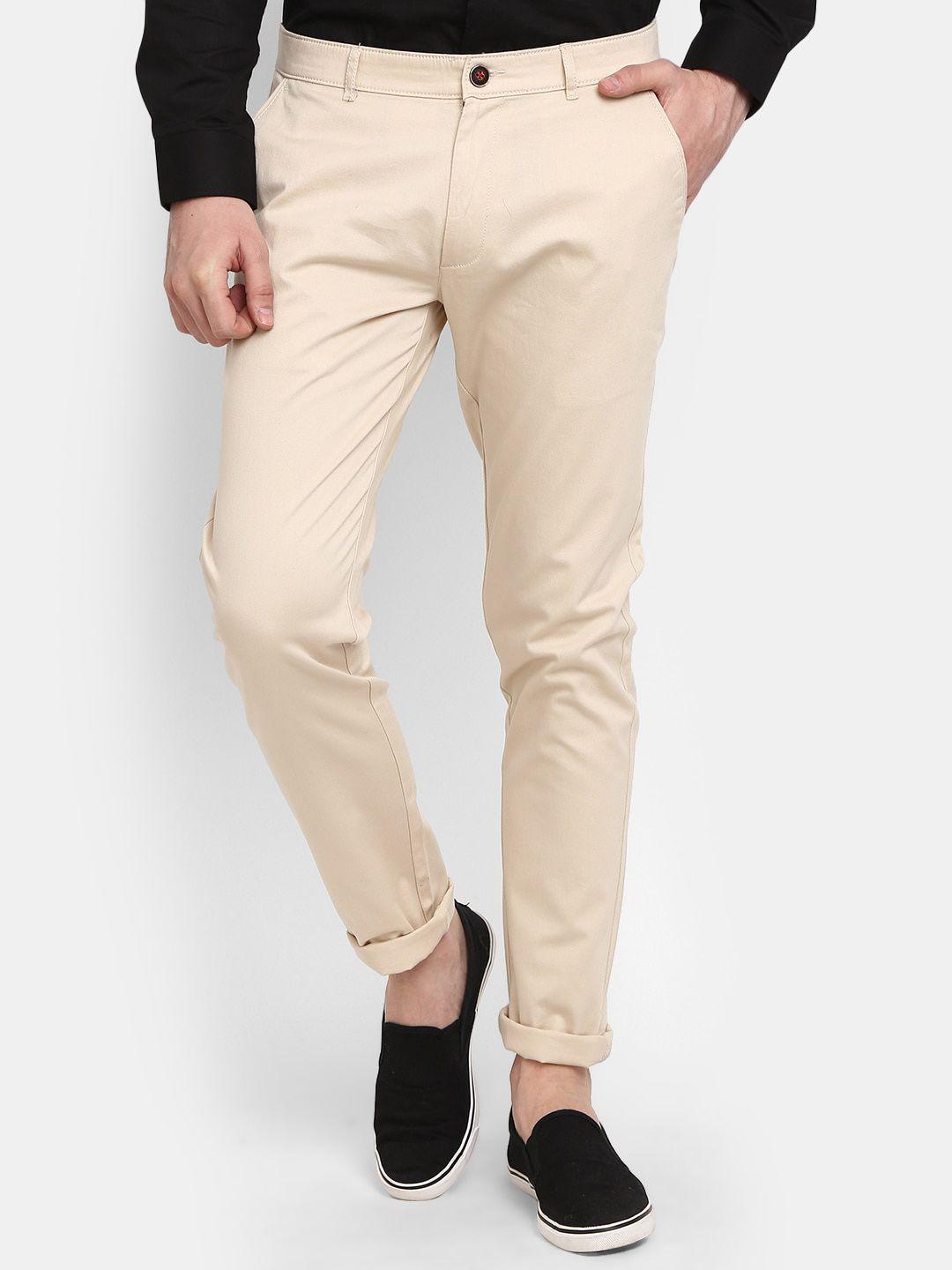 v-mart men cotton classic slim fit chinos trousers
