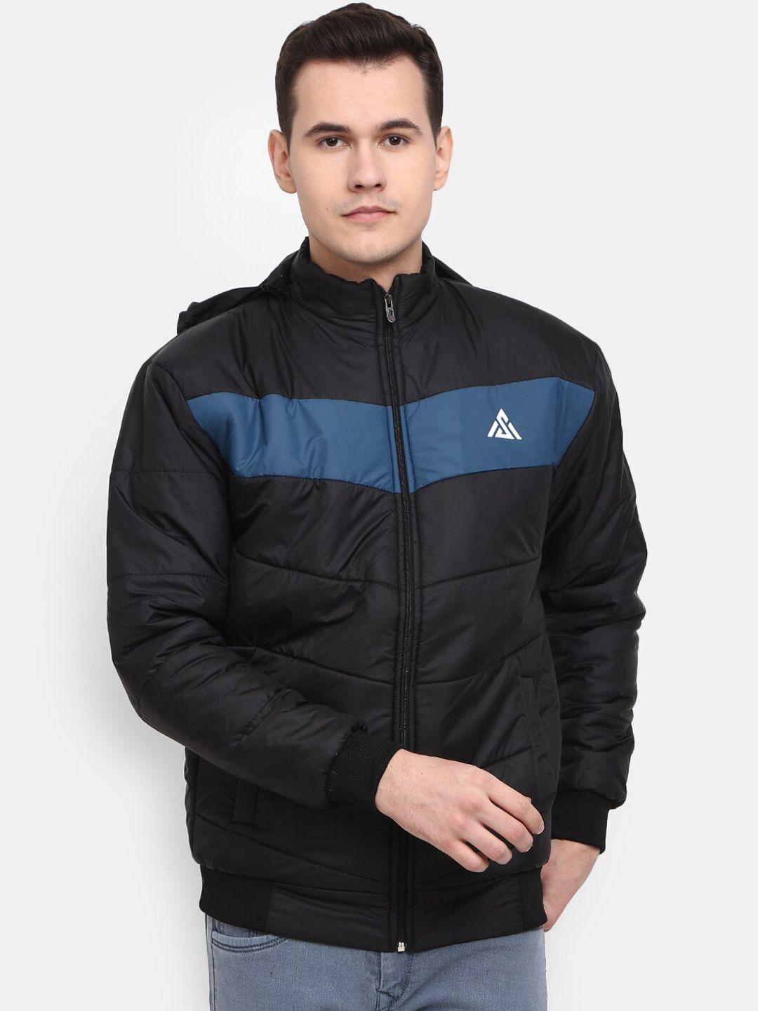 v-mart men hooded bomber cotton jacket