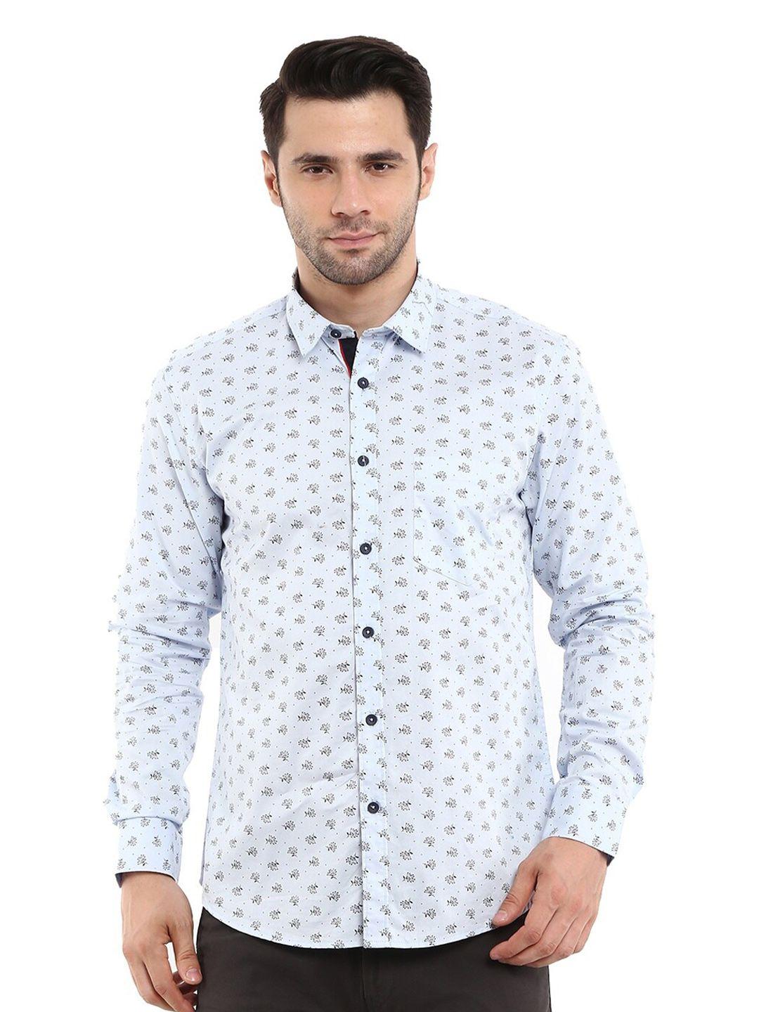 v-mart men lavender standard printed casual shirt