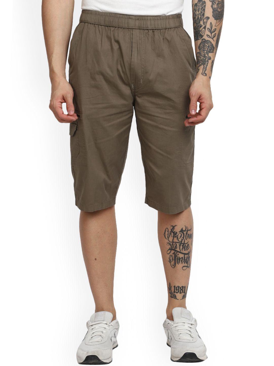 v-mart men mid-rise cotton cargo shorts