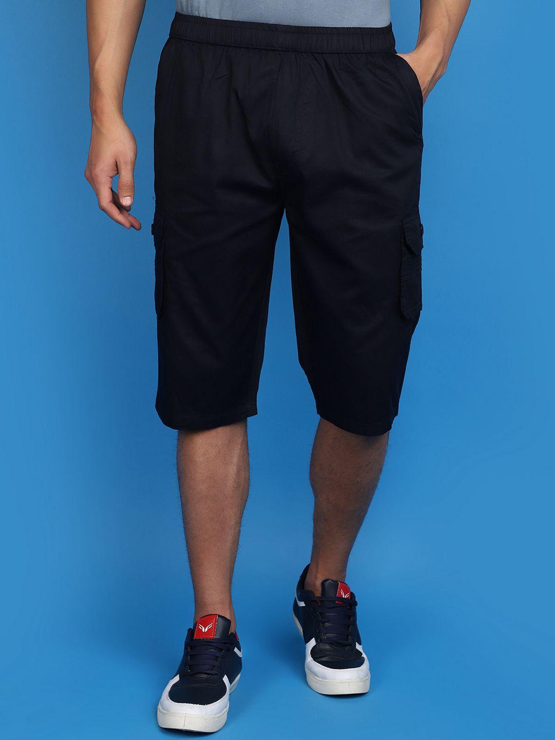 v-mart men mid-rise cotton cargo shorts