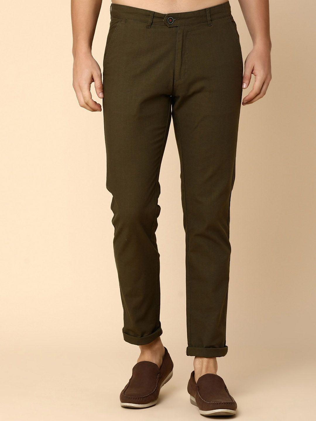 v-mart men mid-rise linen trouser