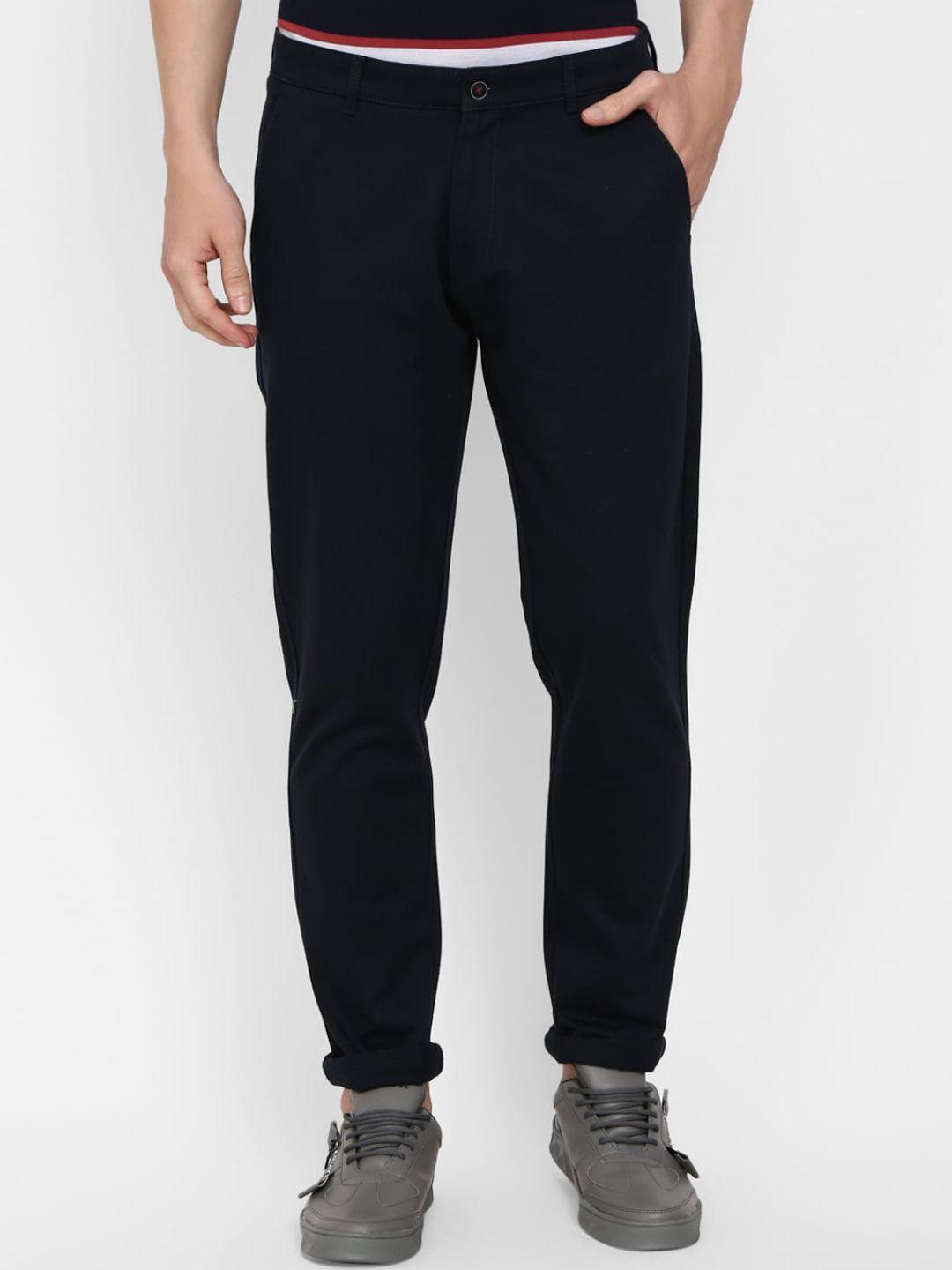 v-mart men navy blue classic trousers
