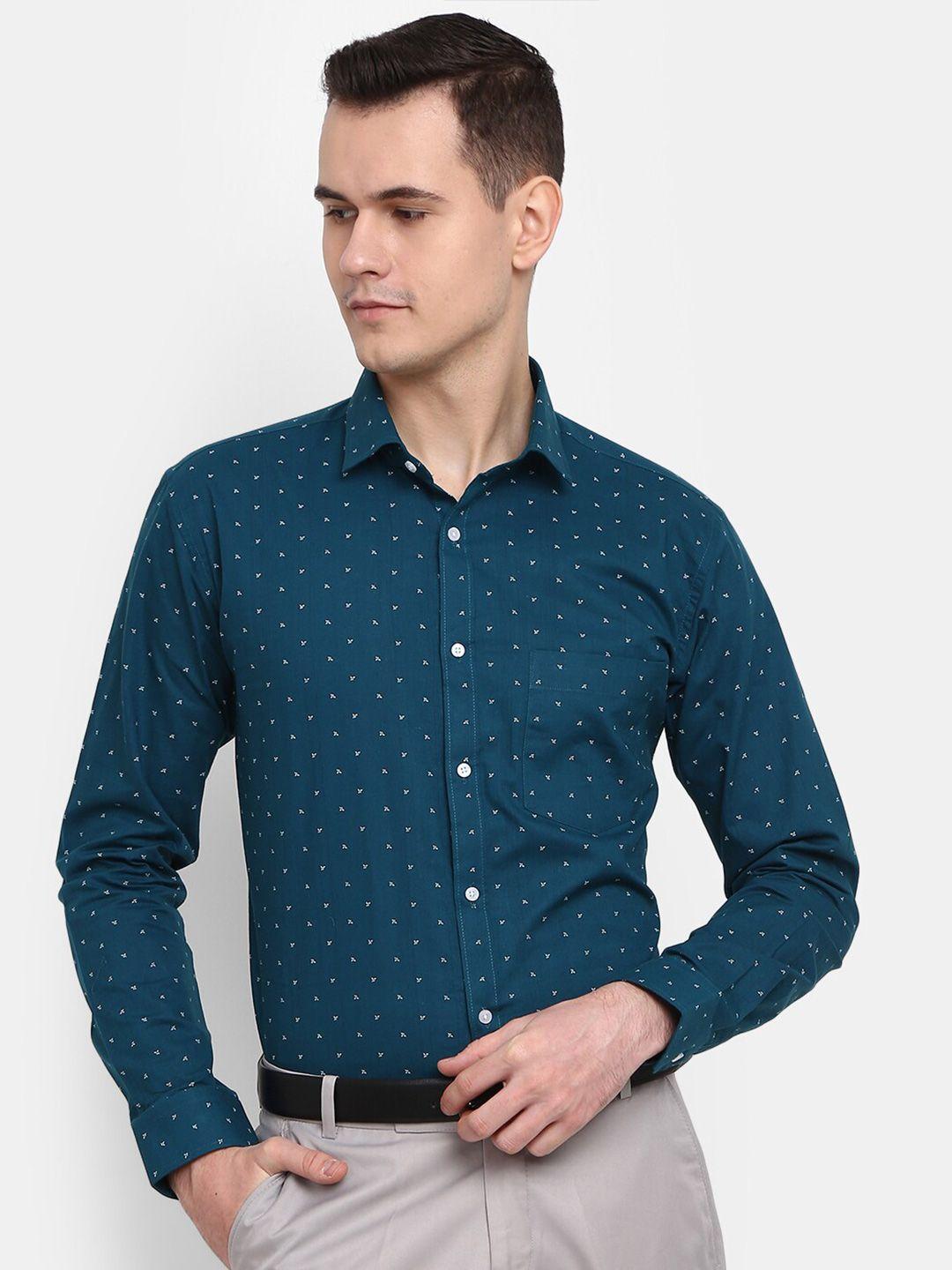 v-mart men printed formal cotton shirt