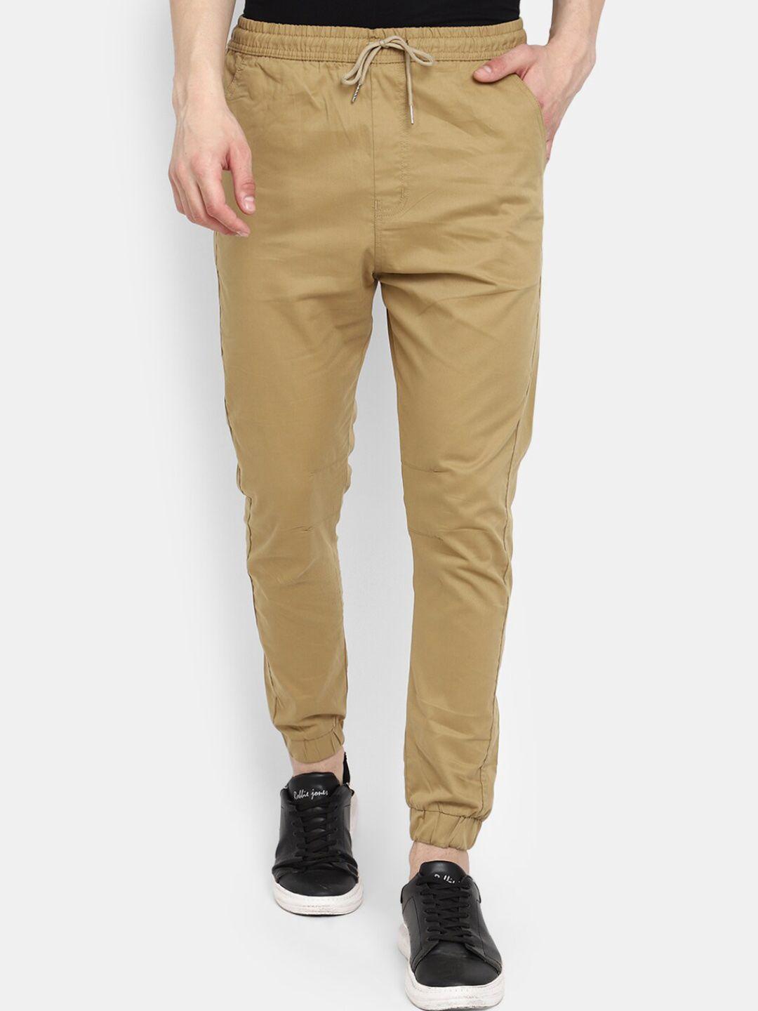 v-mart men regular fit cotton twill joggers