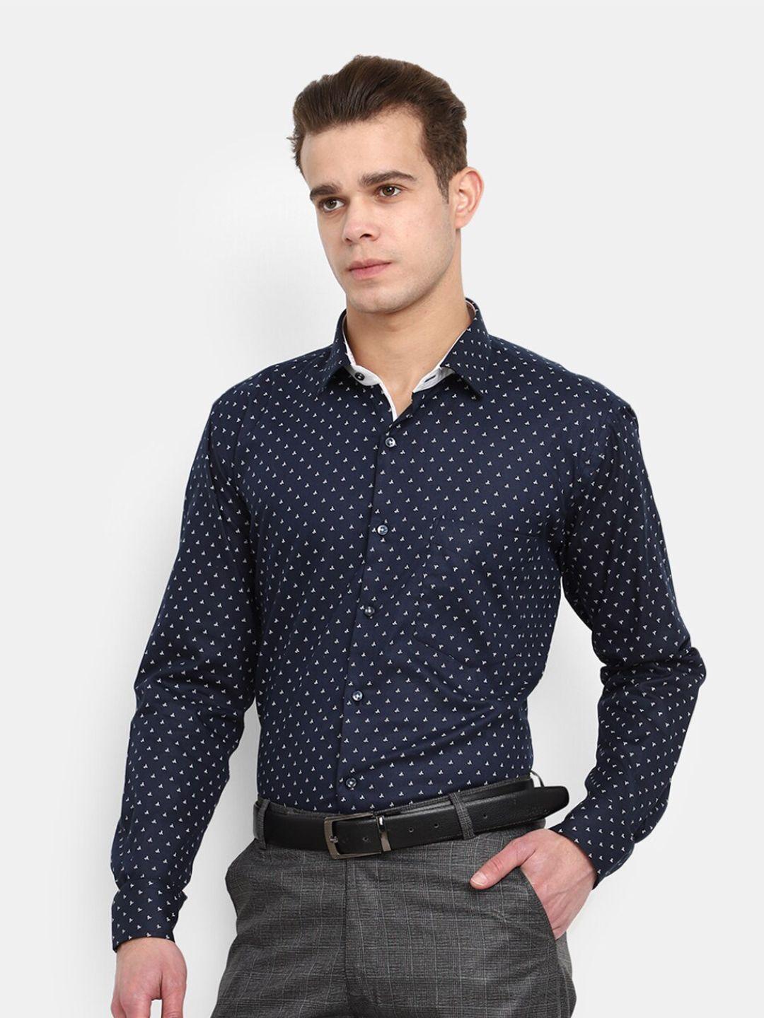 v-mart micro ditsy printed cotton formal shirt