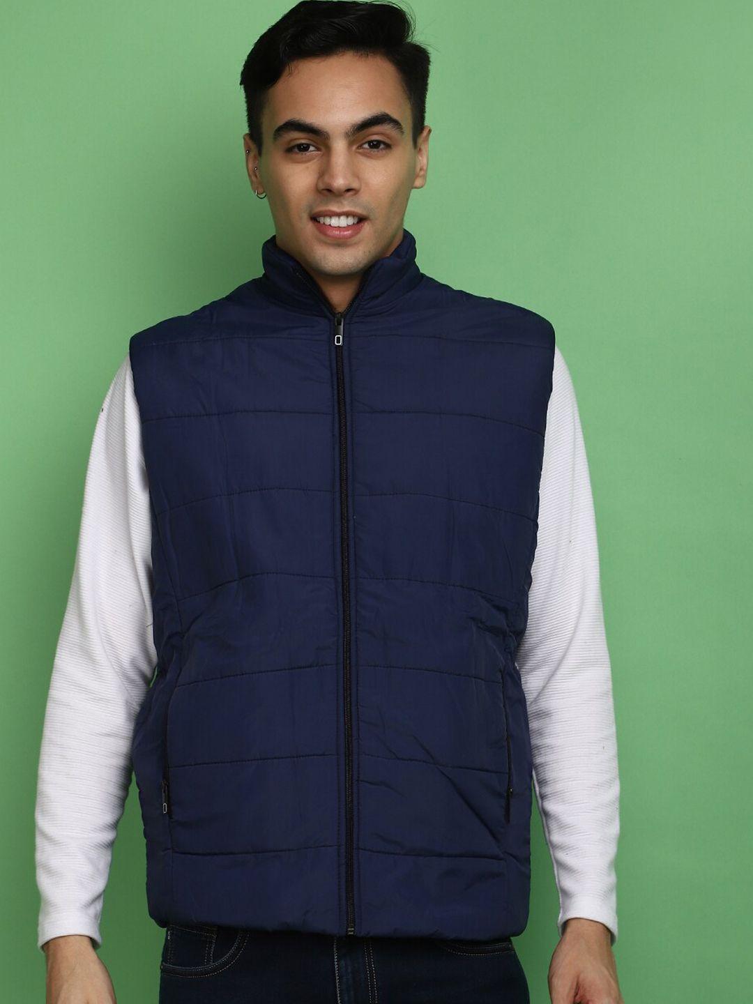 v-mart mock collar cotton puffer jacket