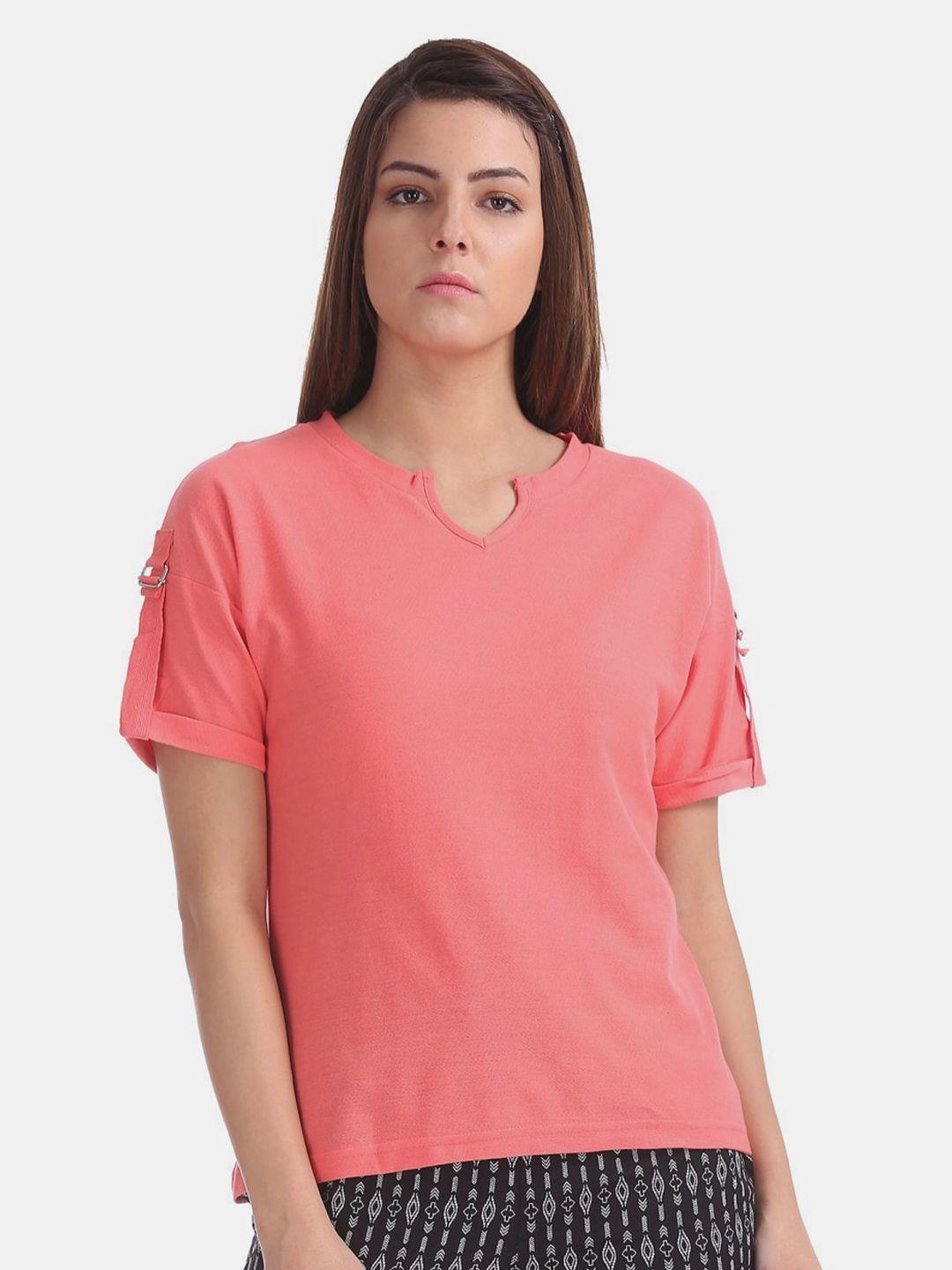 v-mart notch neck cotton tops