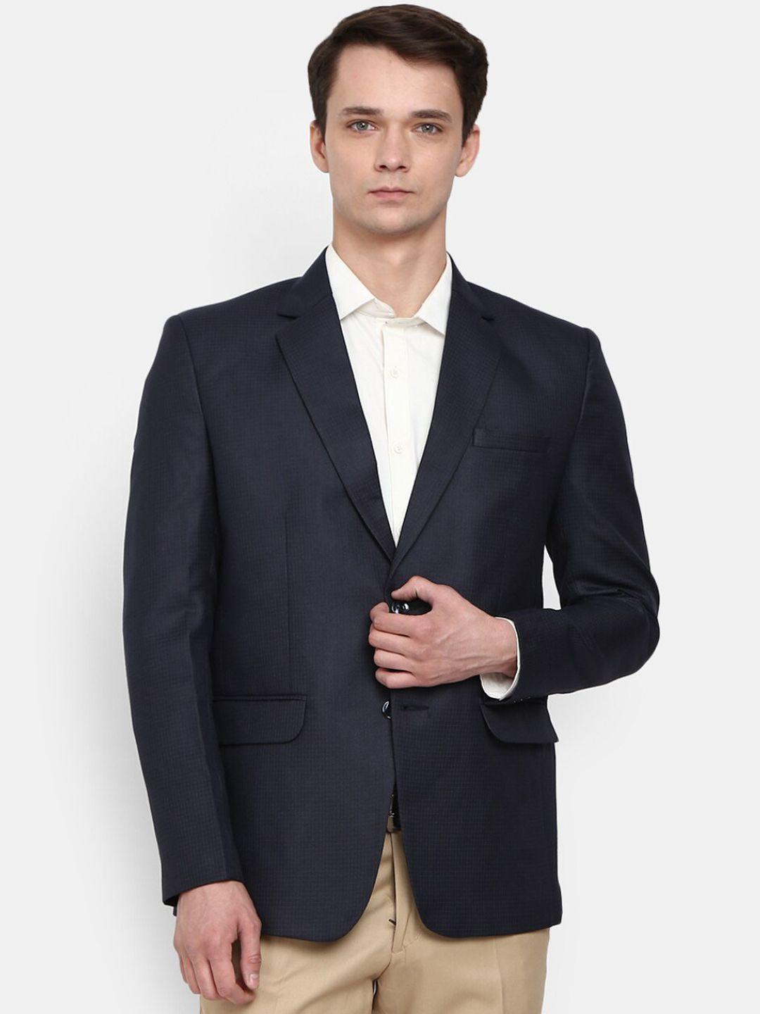 v-mart notched lapel collar single breasted cotton formal blazer