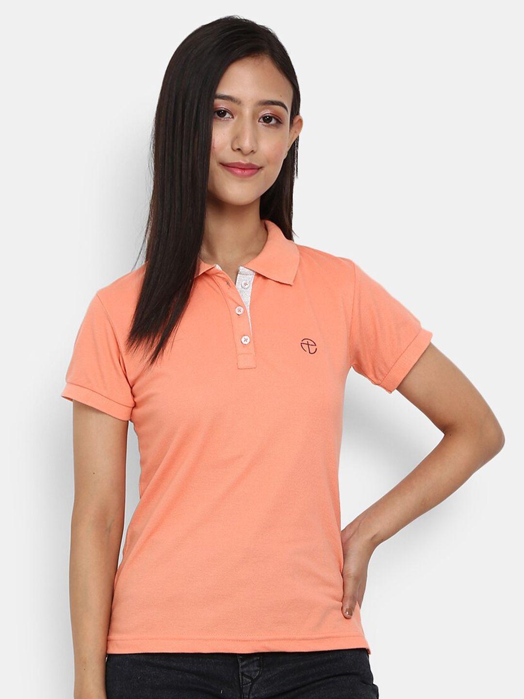 v-mart polo collar cotton casual t-shirt